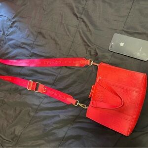 Steve Madden Vibrant Red Crossbody Bag
